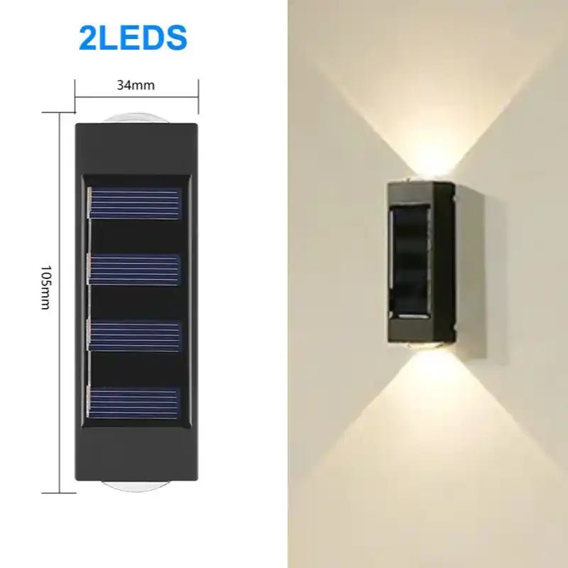 2Led Solar Wall Lamp