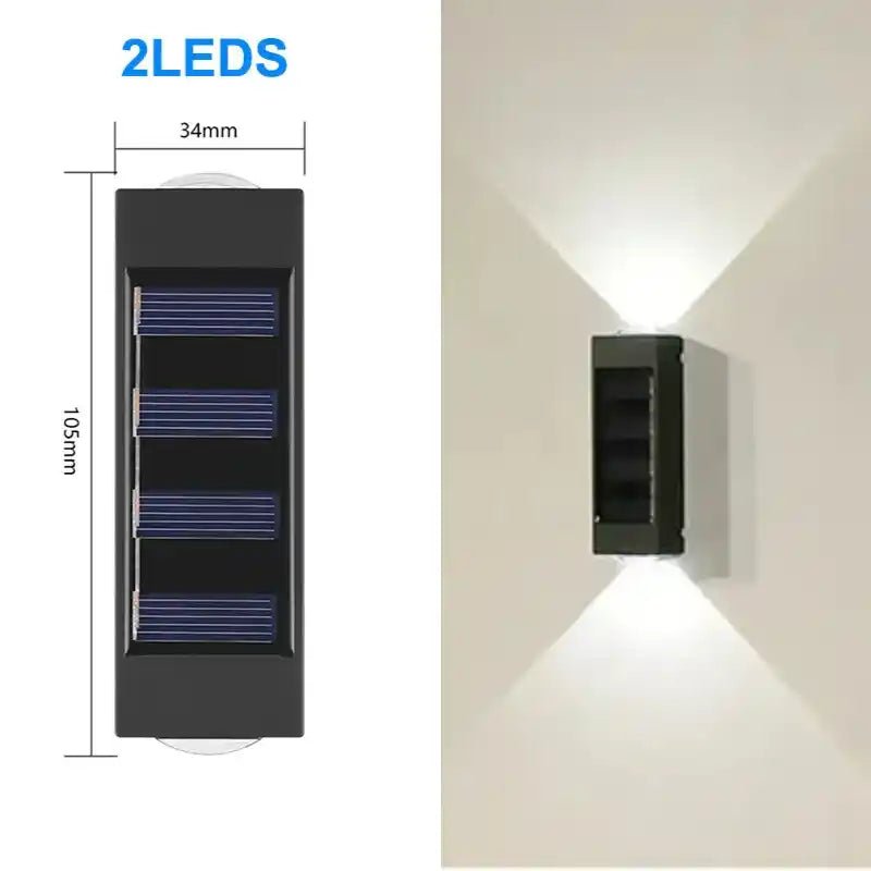 2Led Solar Wall Lamp