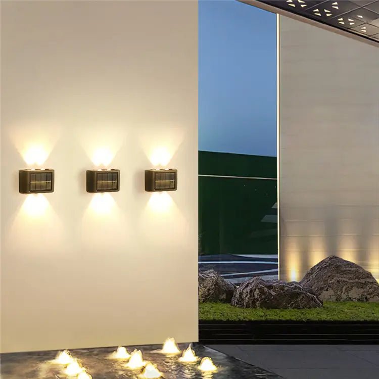 Lampada Da Parete a LED Solare Da 4 W Con Sensore Di Movimento IP65  (confezione Da 4 Unità) • Iluminashop Italia