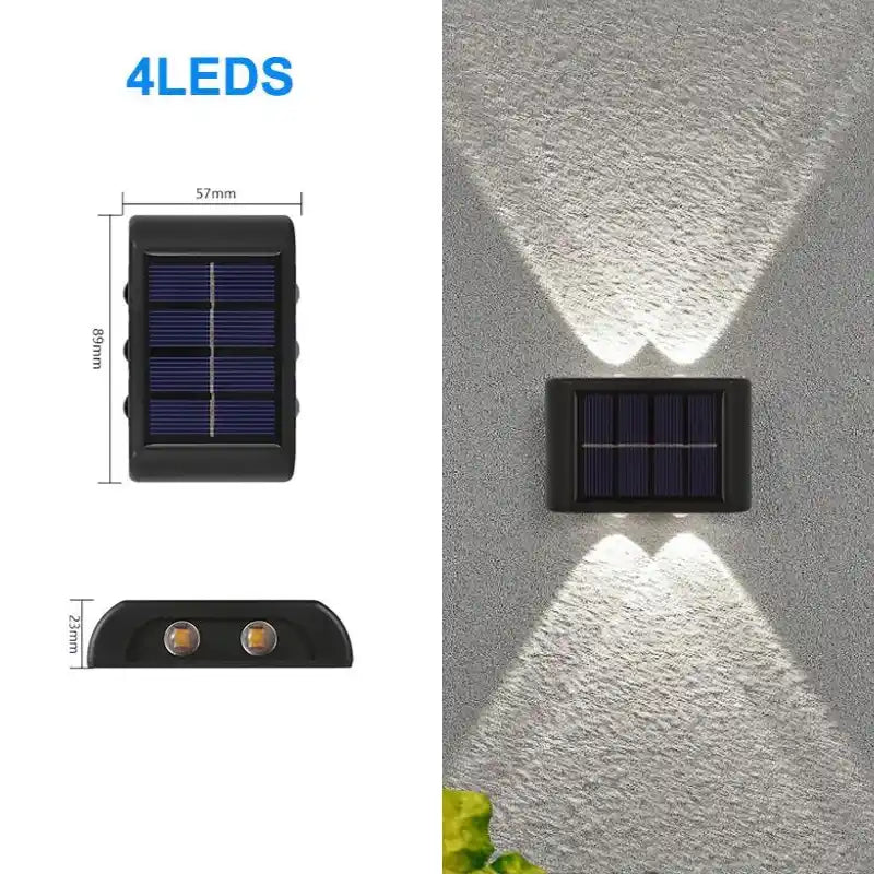 4Led Solar Wall Lamp