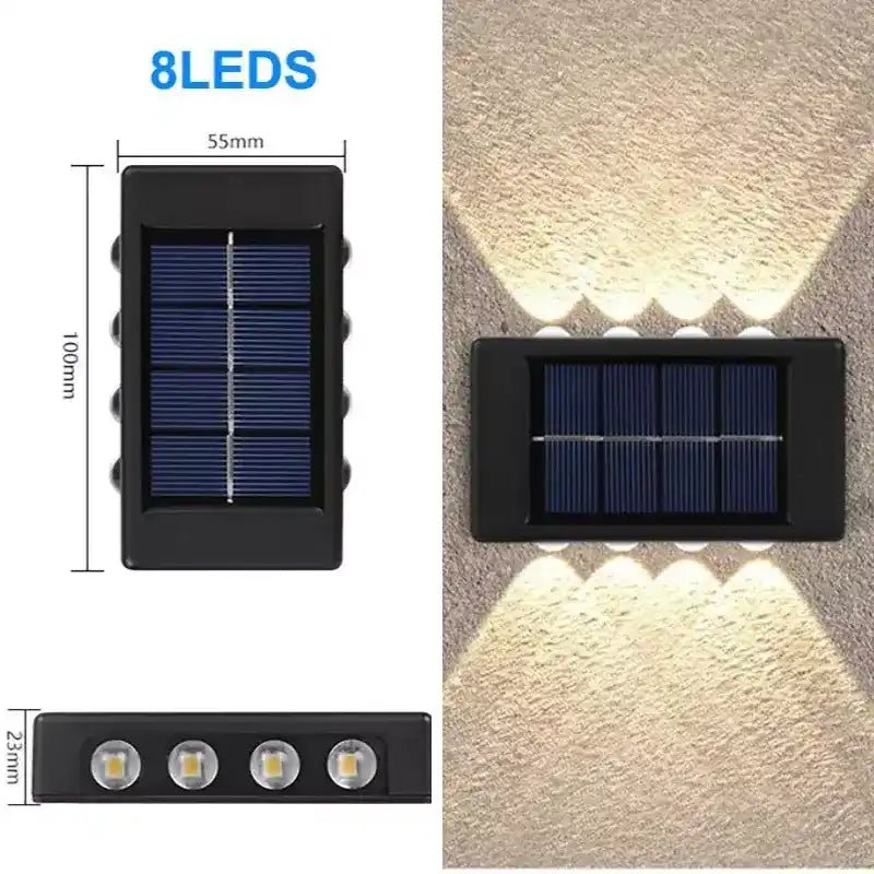8Led Solar Wall Lamp