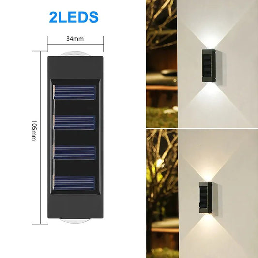 2Led Solar Wall Lamp